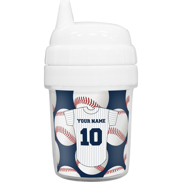 Custom Baseball Jersey Baby Sippy Cup (Personalized)