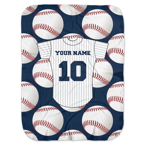 Custom Baseball Jersey Baby Swaddling Blanket (Personalized)