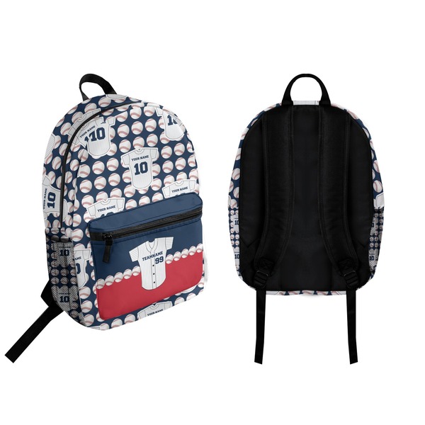 Baseball Jersey Backpack front and back - Apvl