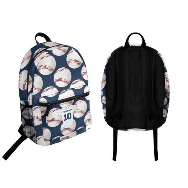 Baseball Jersey Backpack front and back - Apvl