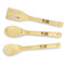 Baseball Jersey Bamboo Cooking Utensils Set - Single Sided - FRONT