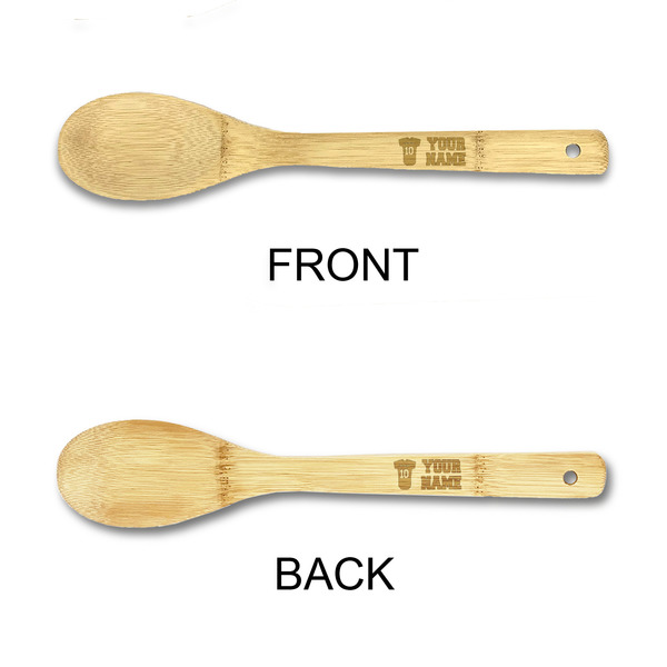 Baseball Jersey Bamboo Spoons - Double Sided - APPROVAL