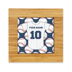 Baseball Jersey Bamboo Trivet with Ceramic Tile Insert (Personalized)