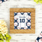 Baseball Jersey Bamboo Trivet with 6" Tile - LIFESTYLE