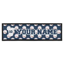 Baseball Jersey Bar Mat - Large (Personalized)