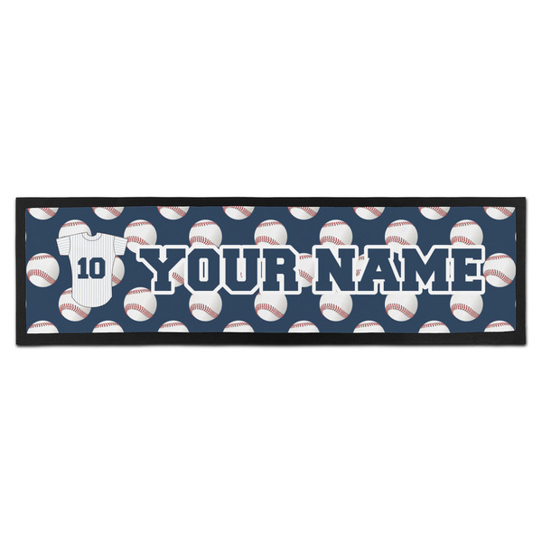 Custom Baseball Jersey Bar Mat - Large (Personalized)