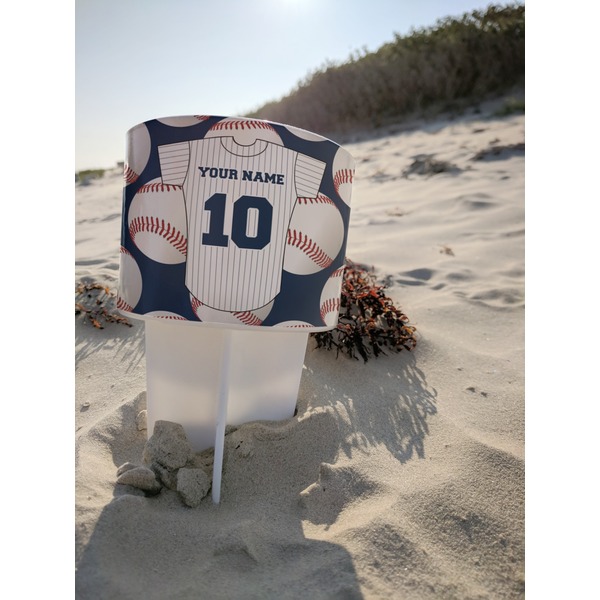 Baseball Jersey Beach Spiker white on beach with sand