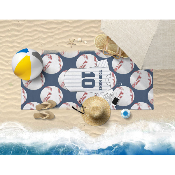 Baseball Jersey Beach Towel Lifestyle