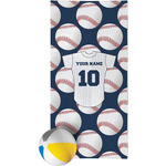 Baseball Jersey Beach Towel (Personalized)