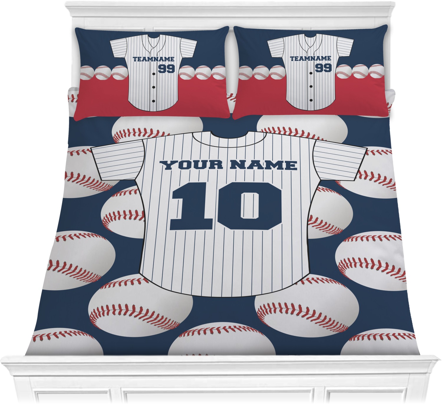 Baseball Jersey Bedding Set