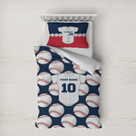 Baseball Jersey Duvet Cover Set - Twin XL (Personalized)