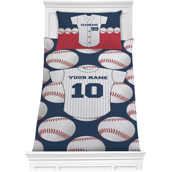 Custom Baseball Jersey Comforter Set - Twin (Personalized)