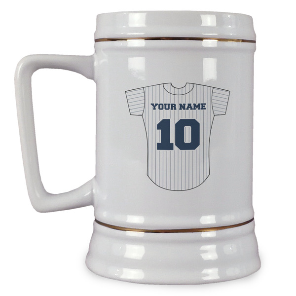 Custom Baseball Jersey Beer Stein (Personalized)