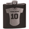 Baseball Jersey Black Flask Set (Personalized)