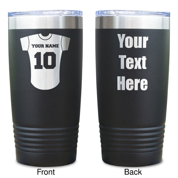 Baseball Jersey Black Polar Camel Tumbler - 20oz - Double Sided  - Approval