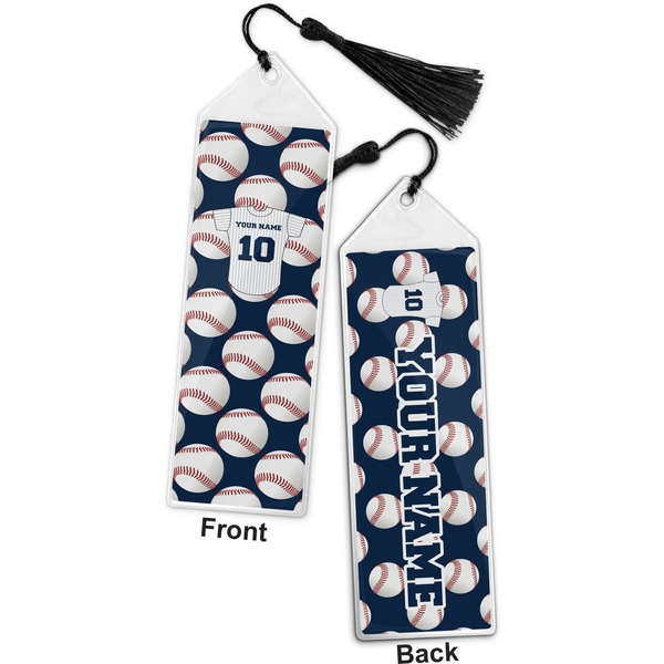 Baseball Jersey Bookmark with tassel - Front and Back