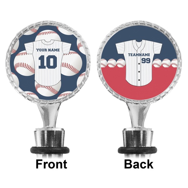 Baseball Jersey Bottle Stopper - Front and Back