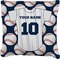 Baseball Jersey Burlap Pillow (Personalized)
