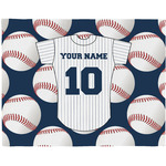 Baseball Jersey Woven Fabric Placemat - Twill w/ Name and Number