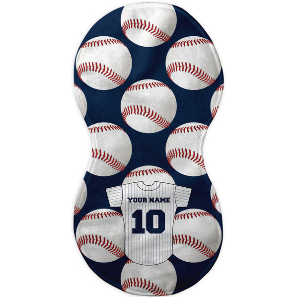 Baseball Jersey Burp Peanut Shaped Flat