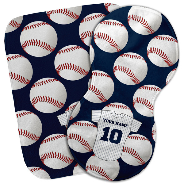 Custom Baseball Jersey Burp Cloth (Personalized)