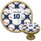 Baseball Jersey Cabinet Knob - Gold - Multi Angle