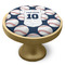 Baseball Jersey Cabinet Knob - Gold - Side