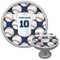 Baseball Jersey Cabinet Knob (Silver) (Personalized)