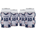 Baseball Jersey Can Cooler (12 oz) - Set of 4 w/ Name and Number
