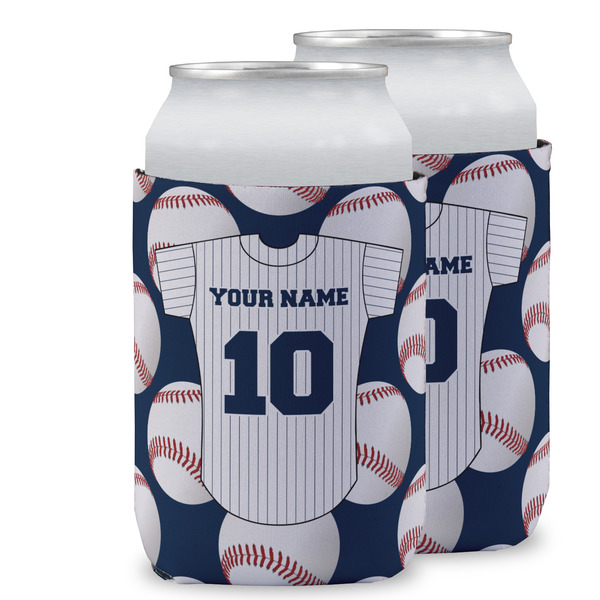Custom Baseball Jersey Can Cooler (12 oz) w/ Name and Number