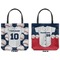 Baseball Jersey Canvas Tote - Front and Back