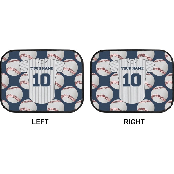 Baseball Jersey Car Floor Mats (Back Seat) (Approval)