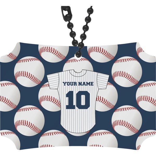 Custom Baseball Jersey Rear View Mirror Ornament (Personalized)