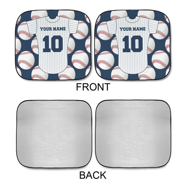 Baseball Jersey Car Sun Shades - APPROVAL