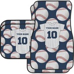 Baseball Jersey Car Floor Mats Set - 2 Front & 2 Back (Personalized)