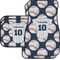 Baseball Jersey Car Floor Mats Set - 2 Front & 2 Back (Personalized)