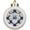 Baseball Jersey Ceramic Ball Ornament (Personalized)
