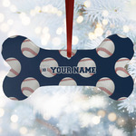 Baseball Jersey Ceramic Dog Ornament w/ Name and Number