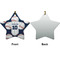 Baseball Jersey Ceramic Flat Ornament - Star Front & Back (APPROVAL)