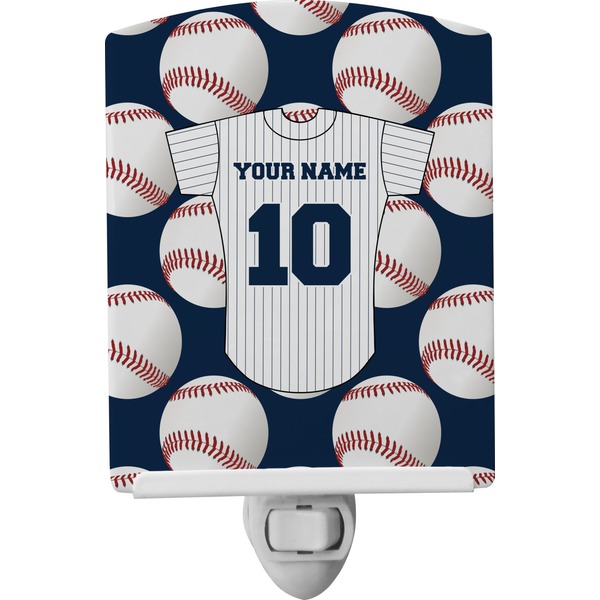 Custom Baseball Jersey Ceramic Night Light (Personalized)