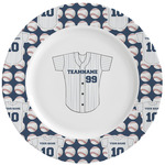 Baseball Jersey Ceramic Dinner Plates (Set of 4) (Personalized)