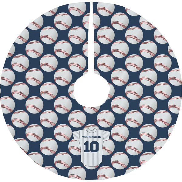 Custom Baseball Jersey Tree Skirt (Personalized)