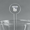 Baseball Jersey 7" Round Plastic Stir Sticks - Clear (Personalized)