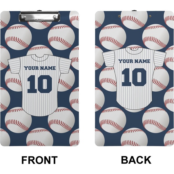 Baseball Jersey Clipboard (Legal) (Front + Back)
