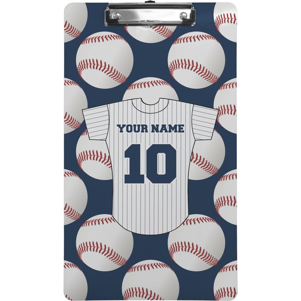 Custom Baseball Jersey Clipboard (Legal Size) (Personalized)