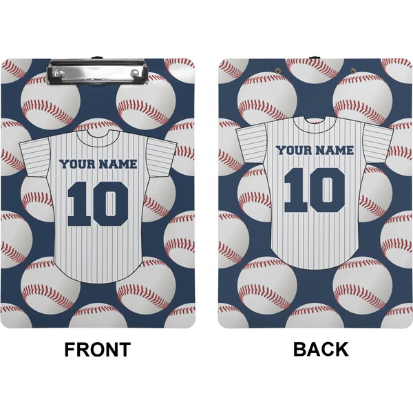 Baseball Jersey Clipboard (Letter) (Front + Back)
