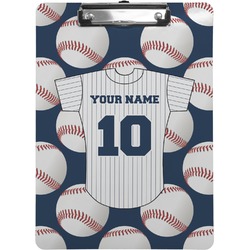 Baseball Jersey Clipboard (Letter Size) (Personalized)