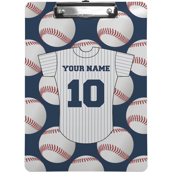 Custom Baseball Jersey Clipboard (Letter Size) (Personalized)