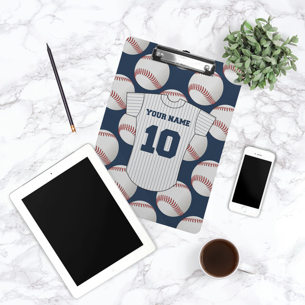 Baseball Jersey Clipboard - Lifestyle Photo