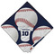Baseball Jersey Cloth Napkins - Personalized Dinner (Folded Four Corners)